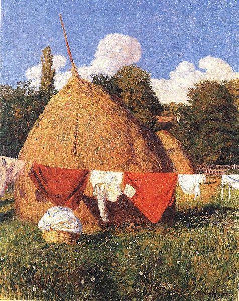 Bela Ivanyi-Grunwald Drying Clothes oil painting image